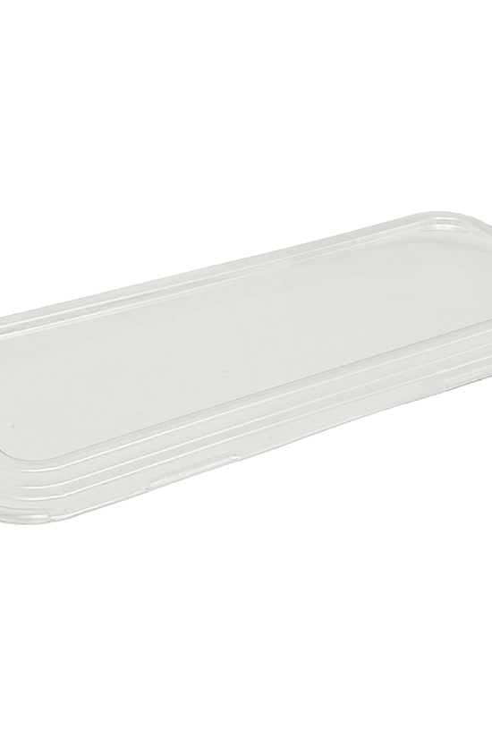 Clear PET Lid For Sugarcane 2/3 Compartment Tray