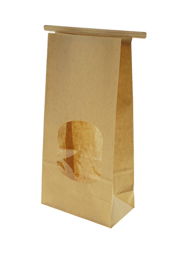 Medium Tin-Tie Paper Bag With Window