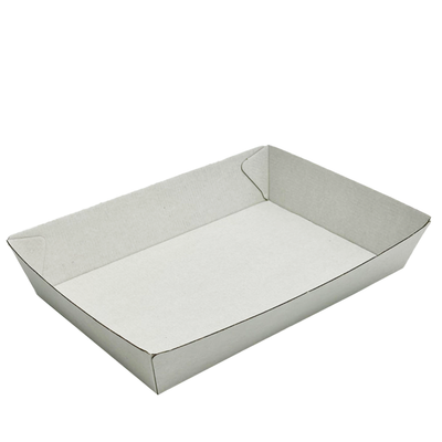 Corrugated Extra Large Plain White Food Tray