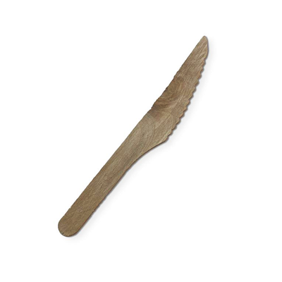 Takeaway Disposable Economy 16.5cm Wooden Knife - 2000/CTN