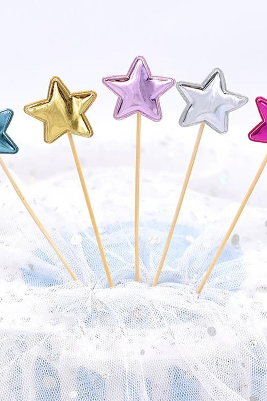 Assorted Colour Star Pillow Cake Topper Set - TEM IMPORTS™