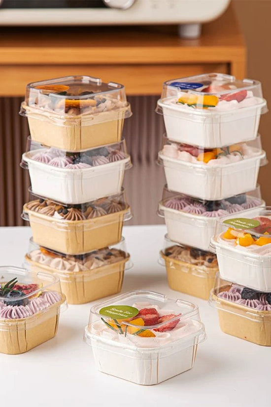 Baking Pan Muffin Square Paper Liner Cases - Natural - TEM IMPORTS™