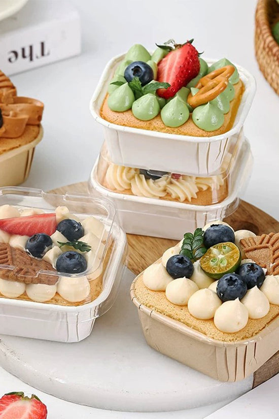 Baking Pan Muffin Square Paper Liner Cases - White - TEM IMPORTS™