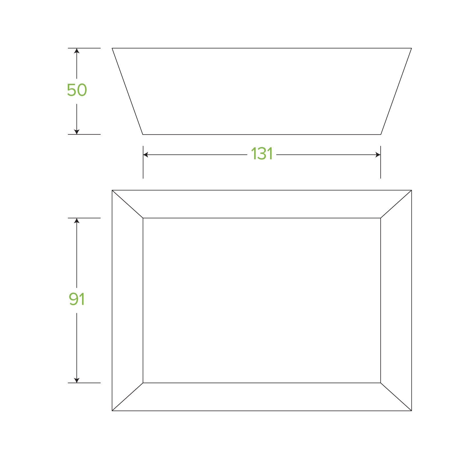 BioBoard White Tray #1 - 500pcs/Ctn - TEM IMPORTS™