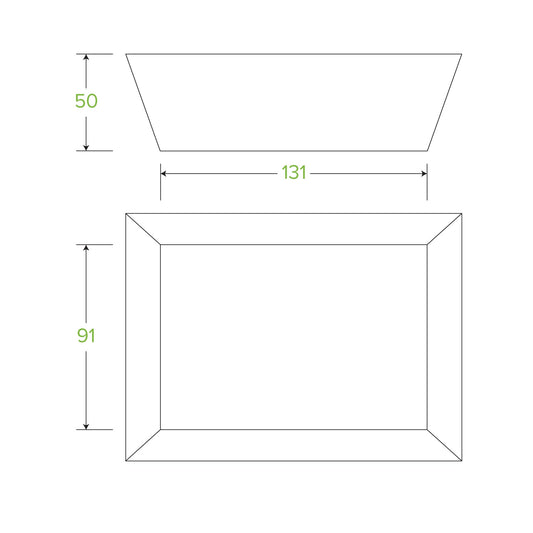 BioBoard White Tray #1 - 500pcs/Ctn - TEM IMPORTS™