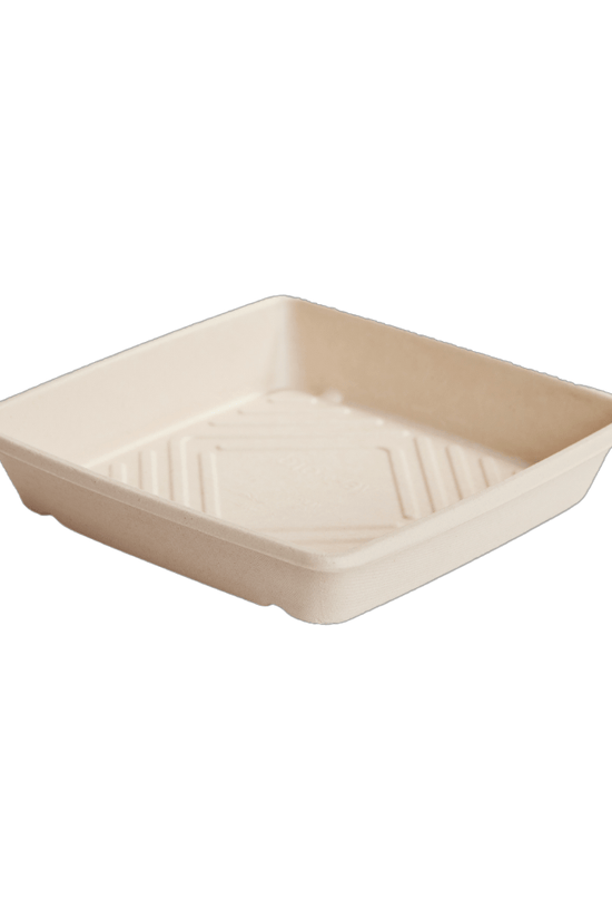 Sugarcane Small Catering Tray Natural - 100/CTN