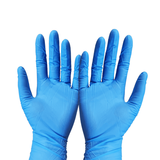 Blue Nitrile SUPER Strength Powder Free Gloves - Extra Large - TEM IMPORTS™