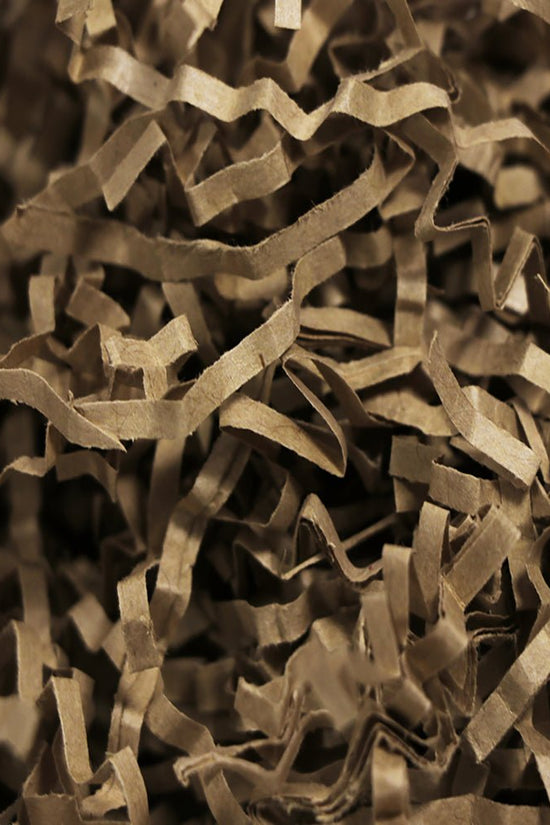 Brown Crinkle Paper Shreds Fillers - 1Kg - TEM IMPORTS™
