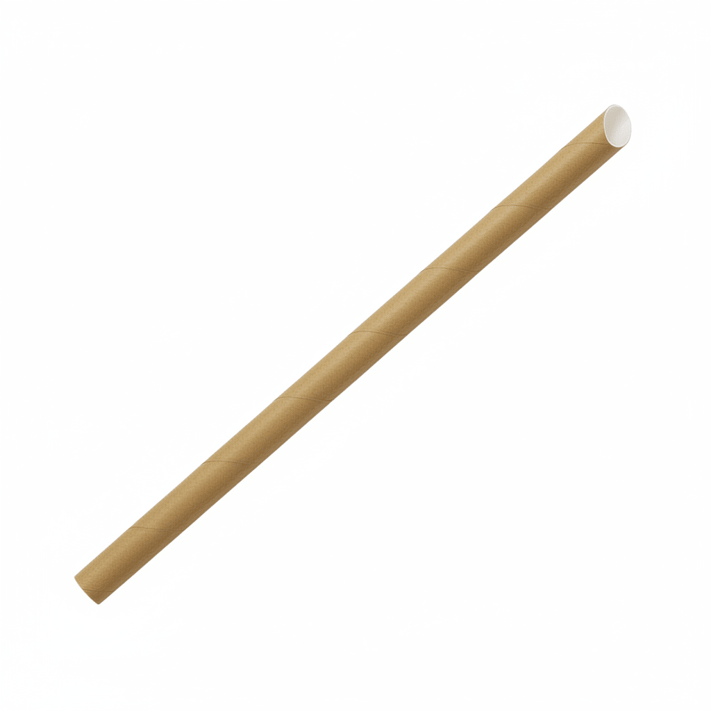 Brown Kraft 8mm Slant Cut Paper Straw - TEM IMPORTS™