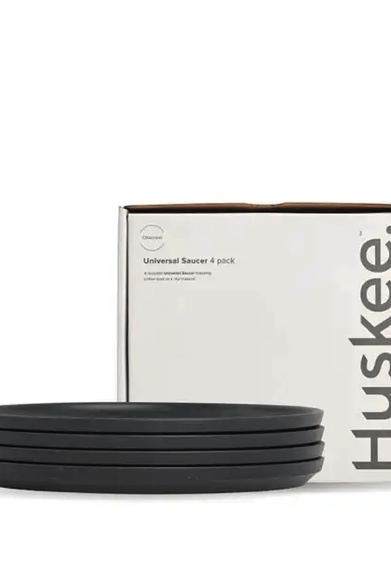 Charcoal HuskeeCup Classic Saucer 4 - Pack - 48/CTN - TEM IMPORTS™