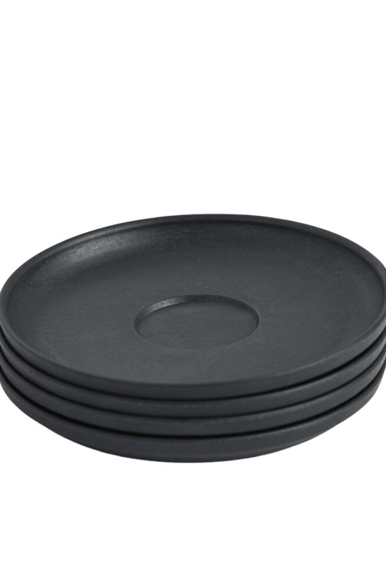 Charcoal HuskeeCup Classic Saucer 4 - Pack - 48/CTN - TEM IMPORTS™