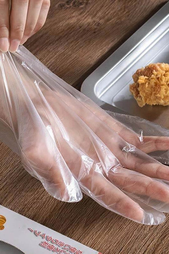 Clear LDPE Disposable Gloves Embossed Large - TEM IMPORTS™