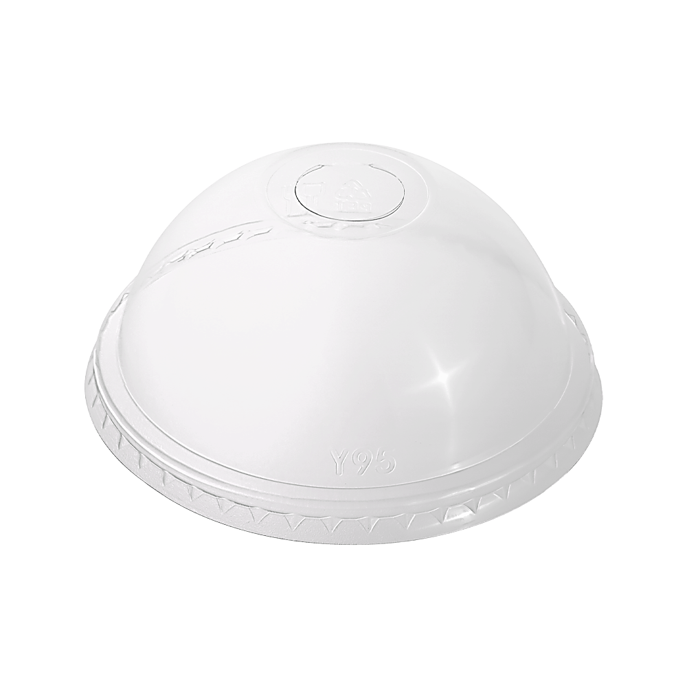Clear PET (D/90mm) Dome Lids Die - Cut Hole - TEM IMPORTS™