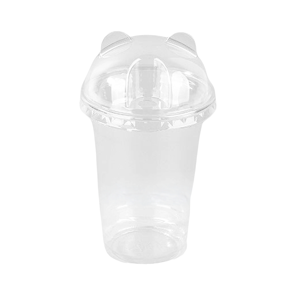 Clear PET (D/95mm) Dome Lid Bear Ear Shape - TEM IMPORTS™