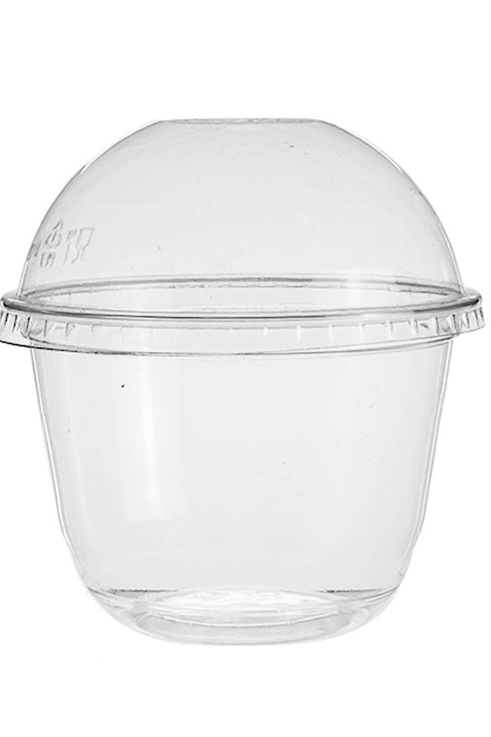 Clear PET (D/95mm) Dome Lid Die - Cut Hole - TEM IMPORTS™