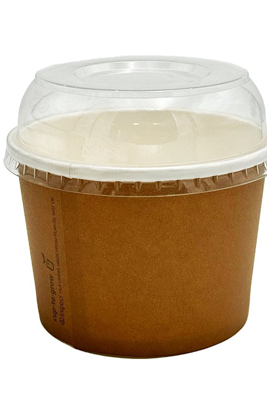 Nắp vòm PET trong suốt cho bát đựng súp 12/16/24oz - Không có lỗ
