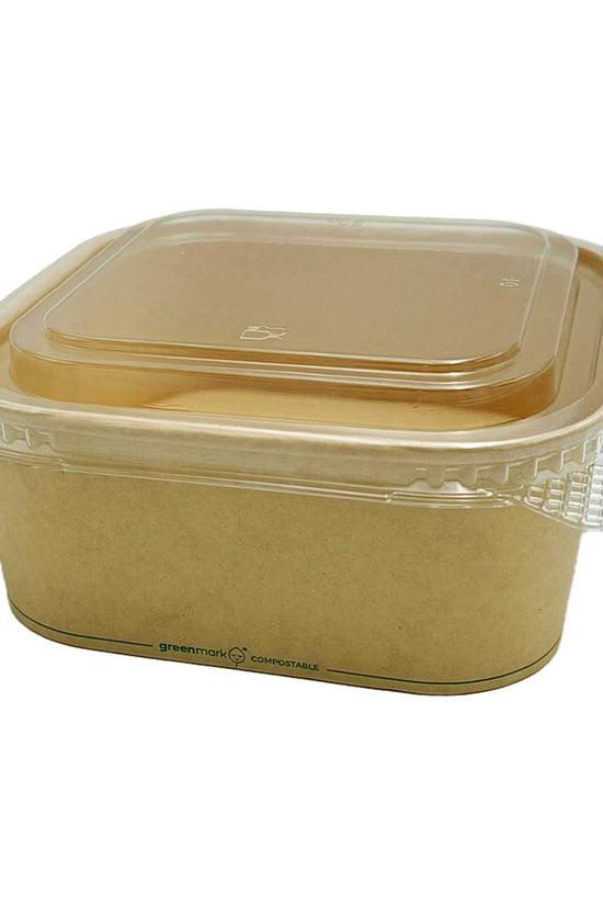 PET Lid For Bamboo Paper Square Container - 300/CTN - TEM IMPORTS™