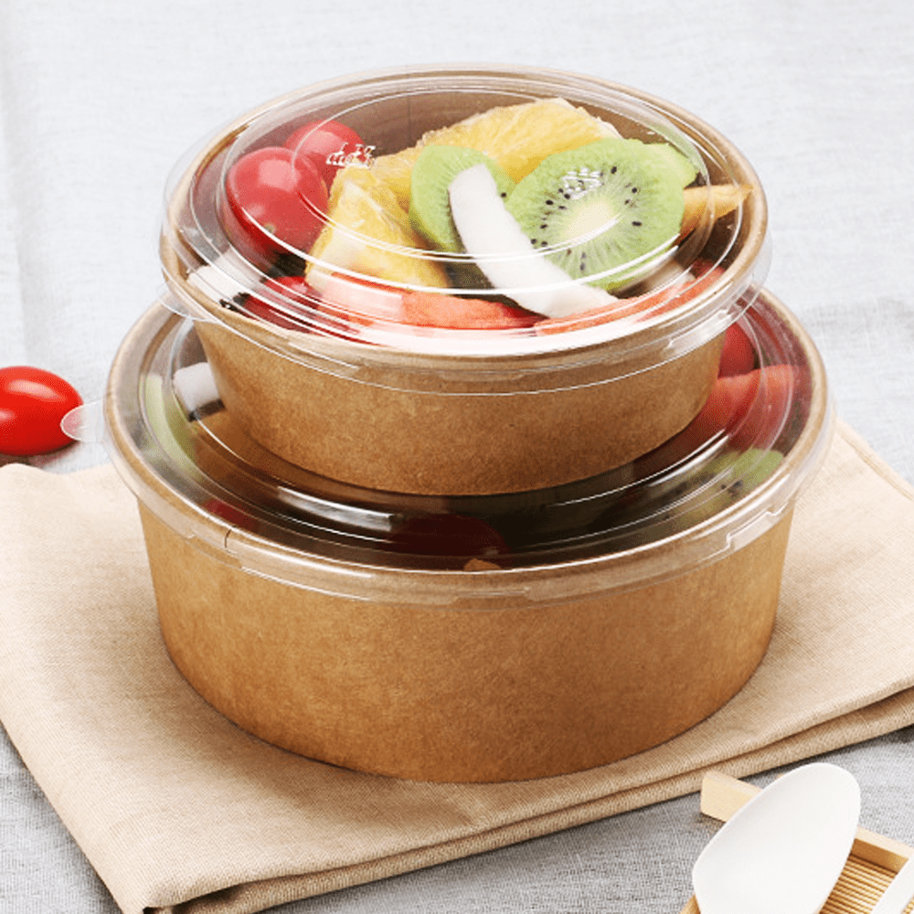 Clear PET Lid For Salad Bowl 42oz - TEM IMPORTS™