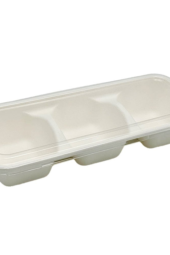 Clear PET Lid For Sugarcane 2/3 Compartment Tray - TEM IMPORTS™