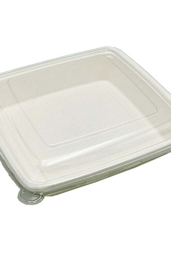 Clear PET Lid For Sugarcane 9" No Compartment Tray - 200/CTN - TEM IMPORTS™