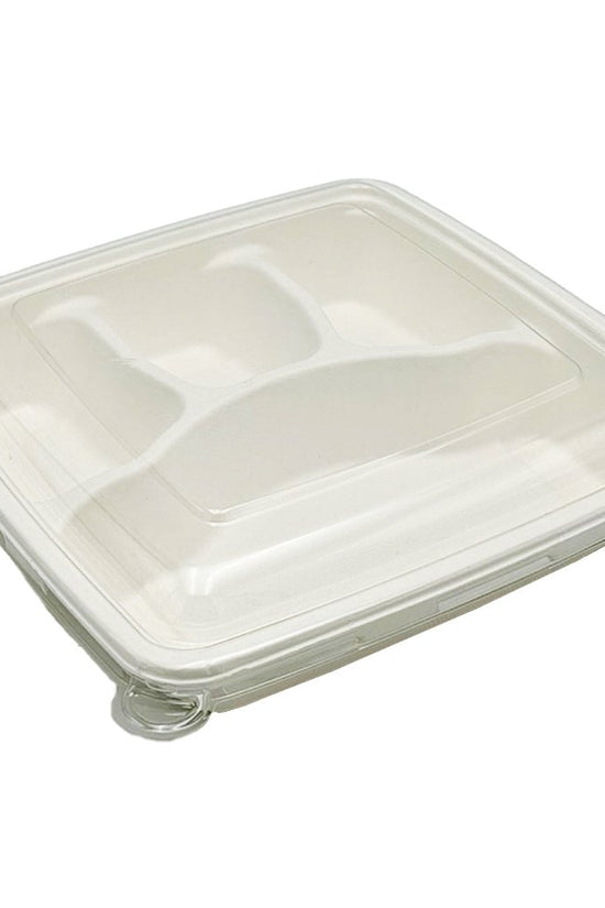 Clear PET Lid For Sugarcane 9" No Compartment Tray - 200/CTN - TEM IMPORTS™
