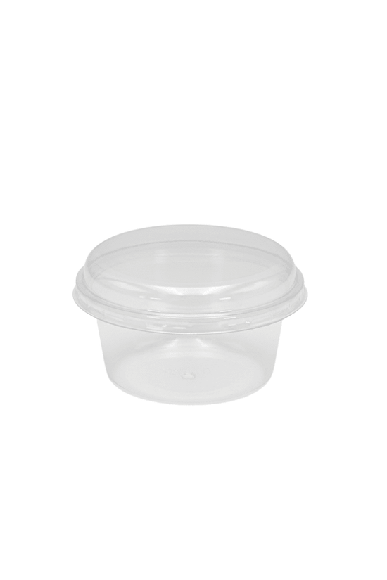 Clear PET Lid To Suit 115mL Round PP Dessert Cup - TEM IMPORTS™