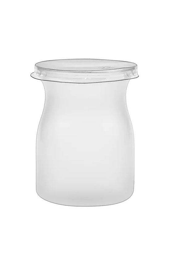 Clear PET Lid To Suit 120mL & 150mL Matt PP Milk Bottle - TEM IMPORTS™