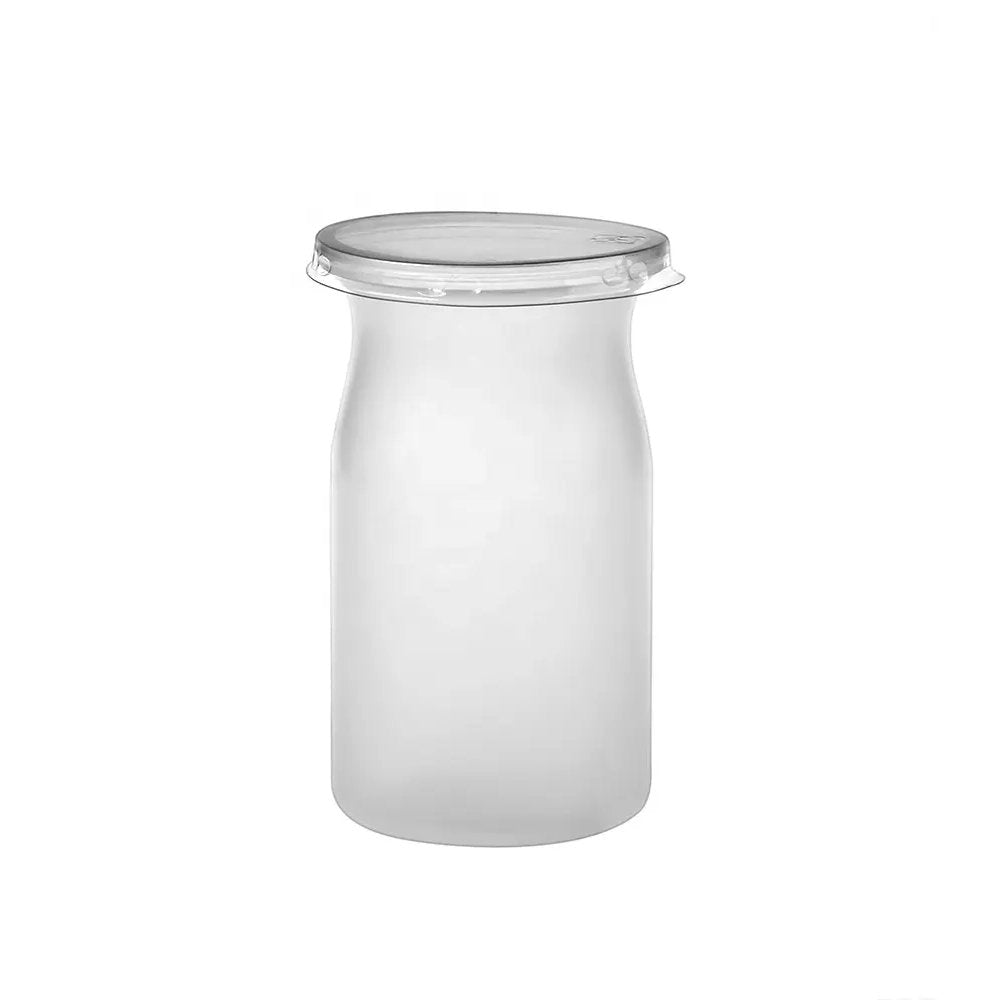 Clear PET Lid To Suit 120mL & 150mL Matt PP Milk Bottle - TEM IMPORTS™
