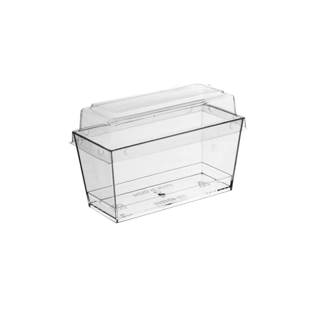 Clear PET Lid To Suit 120mL Rectangular Container Base - TEM IMPORTS™