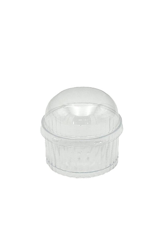 Clear PET Lid To Suit 120mL Round Rib Cup - TEM IMPORTS™