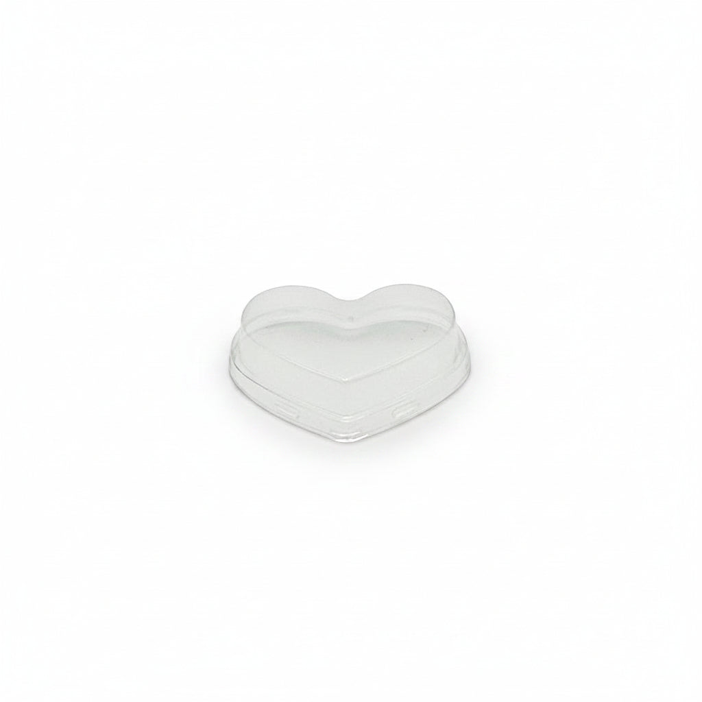Clear PET Lid To Suit 140mL Heart Shape Base - TEM IMPORTS™