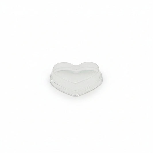 Clear PET Lid To Suit 140mL Heart Shape Base - TEM IMPORTS™