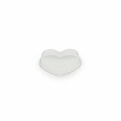 Clear PET Lid To Suit 140mL Heart Shape Base - TEM IMPORTS™