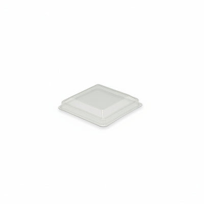 Clear PET Lid To Suit 160mL Square Dessert Cup - TEM IMPORTS™