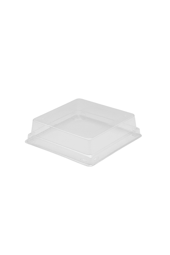 Clear PET Lid To Suit 170mL Tall Square Dessert Cup - TEM IMPORTS™