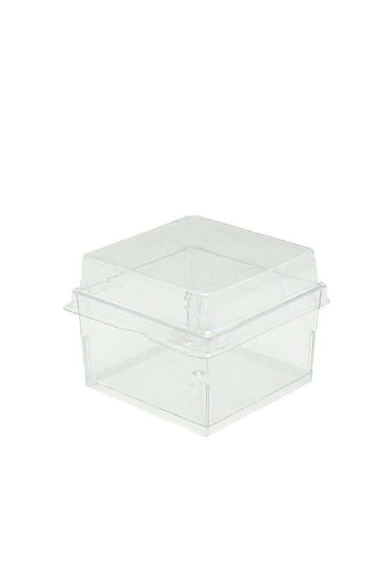 Clear PET Lid To Suit 200mL & 140mL Square Dessert Cup - TEM IMPORTS™