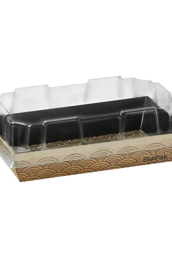 Clear PET Lid To Suit Extra Small BioBoard Sushi Tray - 300/CTN - TEM IMPORTS™