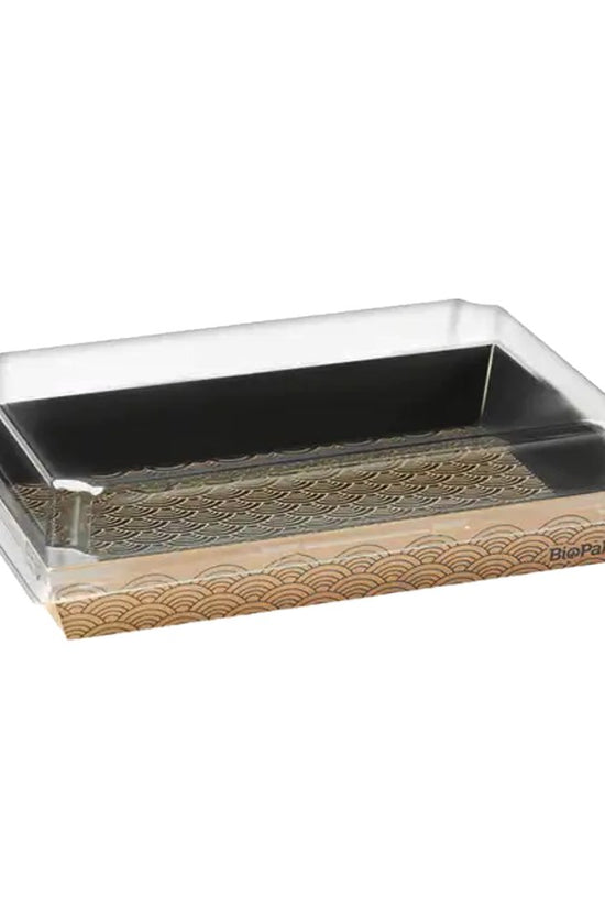 Clear PET Lid To Suit Medium BioBoard Sushi Tray - 300/CTN - TEM IMPORTS™