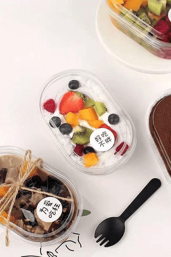 Clear PET Plastic Oval Shape Cake Container With Lid - TEM IMPORTS™