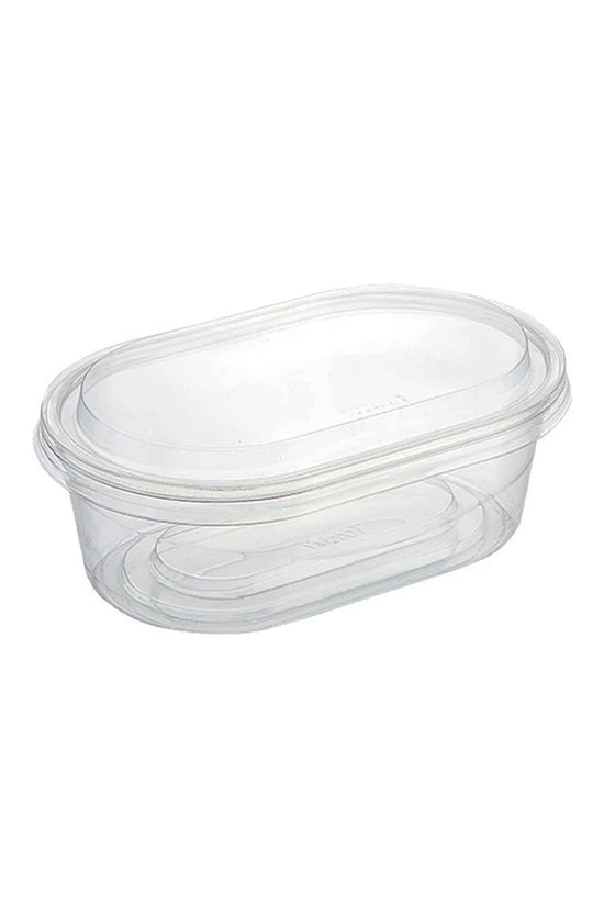 Clear PET Plastic Oval Shape Cake Container With Lid - TEM IMPORTS™