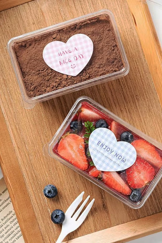 Clear PET Plastic Rectangular Cake Container With Lid - Small - TEM IMPORTS™