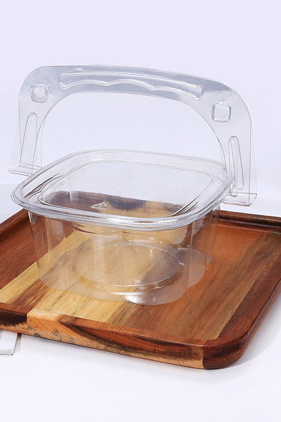 Clear PET Plastic Small Cake Container With Lid - TEM IMPORTS™