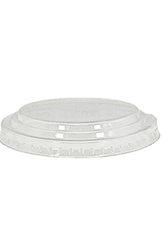 Clear PET Raised Flat Lid To Suit 5oz White Ice Cream Cup - TEM IMPORTS™