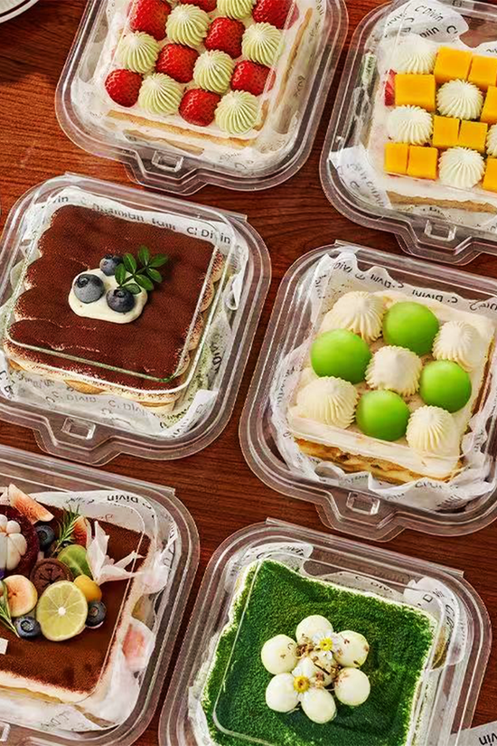 Clear PET Takeaway Burger Box Food Clam - TEM IMPORTS™
