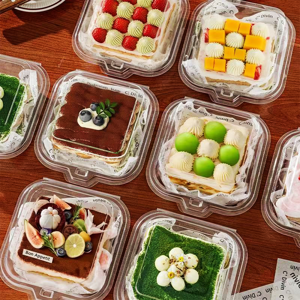Clear PET Takeaway Burger Box Food Clam - TEM IMPORTS™