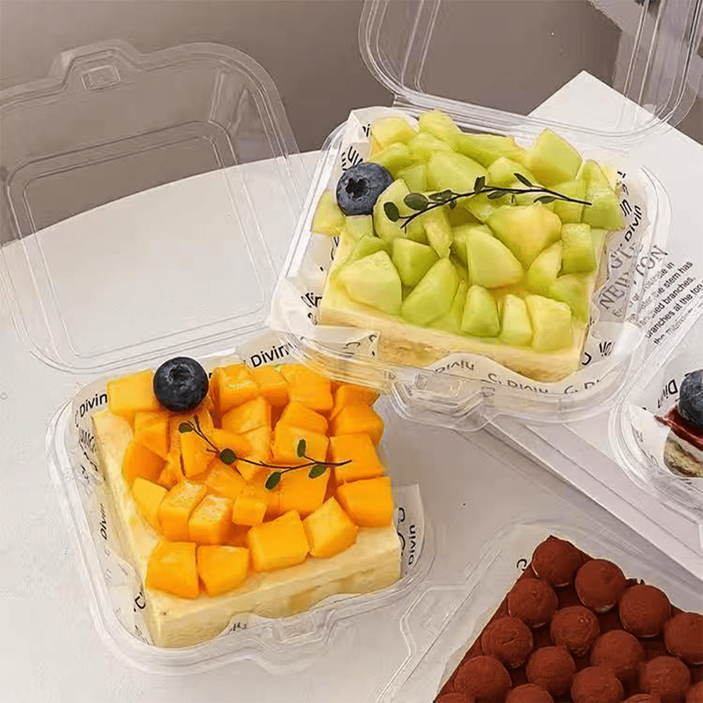 Clear PET Takeaway Burger Box Food Clam - TEM IMPORTS™