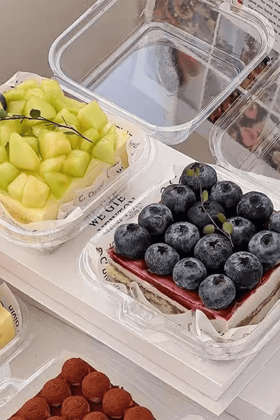 Clear PET Takeaway Burger Box Food Clam - TEM IMPORTS™