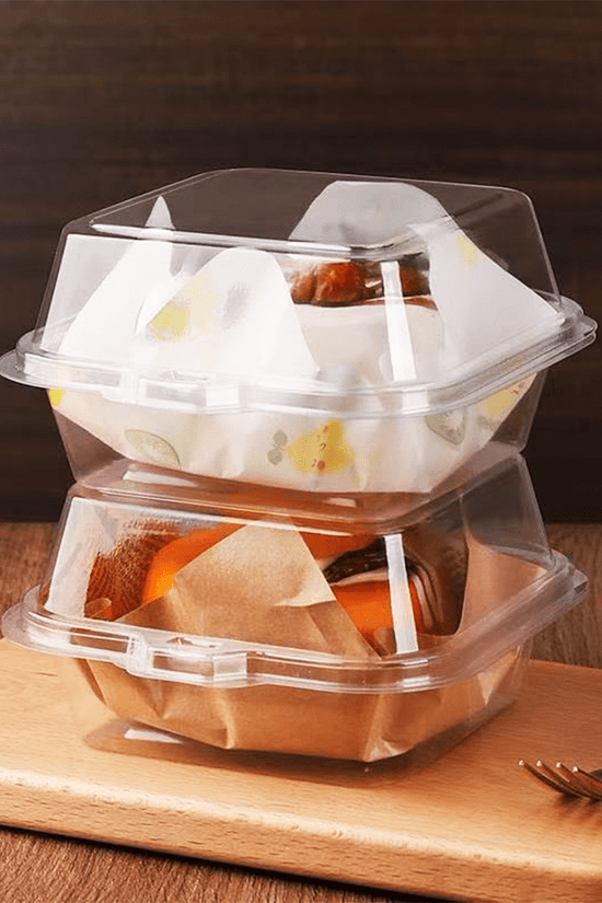 Clear PET Takeaway Burger Box Food Clam - TEM IMPORTS™