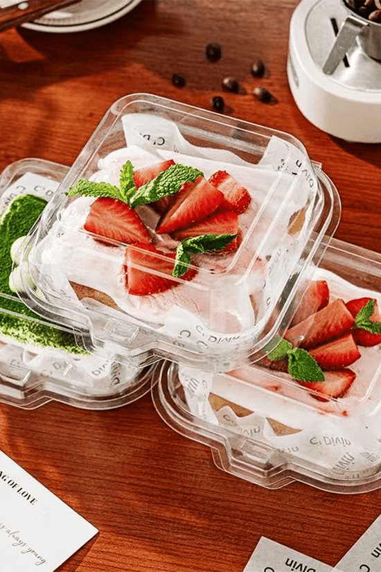 Clear PET Takeaway Burger Box Food Clam - TEM IMPORTS™