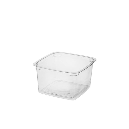 Clear Square Portion Control / Dessert Plastic Containers - 300mL - TEM IMPORTS™